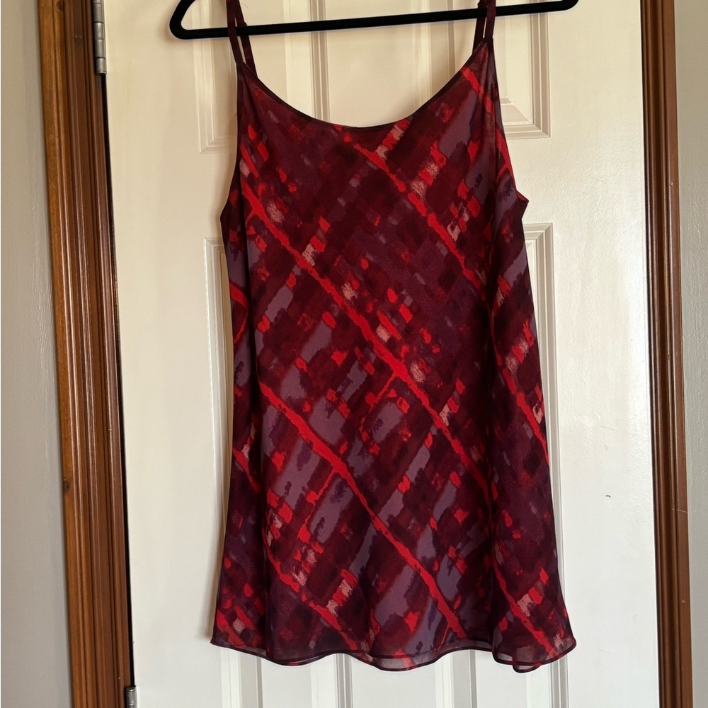 Cabi Red Patterned Camisole Top